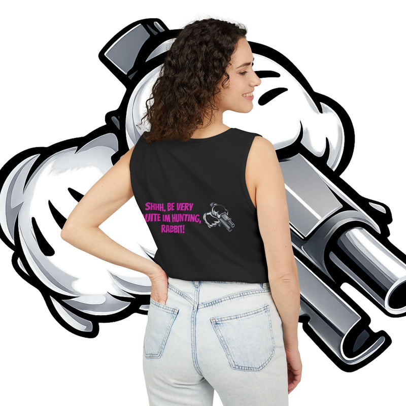 Whimsical Hunting Rabbit Tank Top