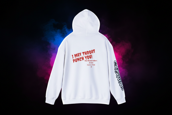Streetwear Hoodie, Throat Punch, JL- Design by Twisted Creations Unisex