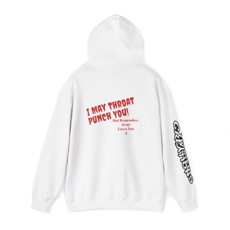 Streetwear Hoodie, Throat Punch, JL- Design by Twisted Creations Unisex