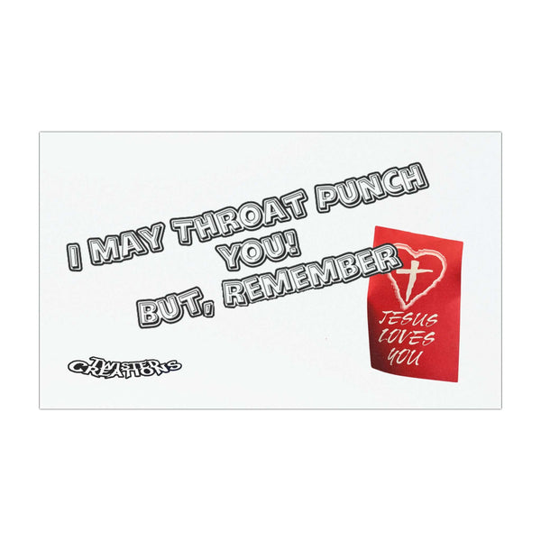 Car Magnets - Throat Punch Jesus Love You Design