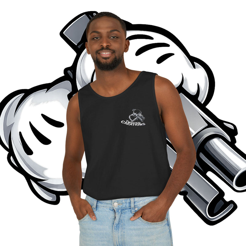 Whimsical Hunting Rabbit Tank Top