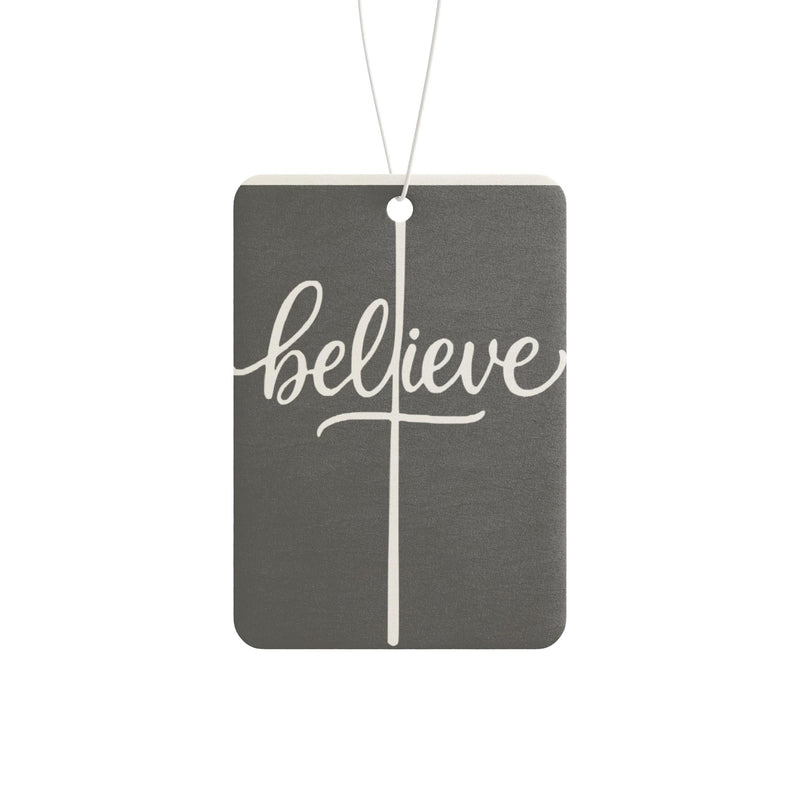 Believe Car Air Freshener — Inspirational Faith-Based Aroma Tag | Twisted Creations