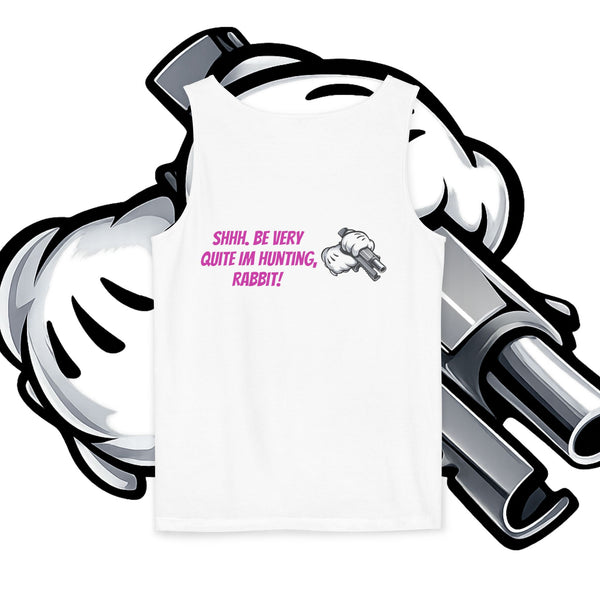 Whimsical Hunting Rabbit Tank Top