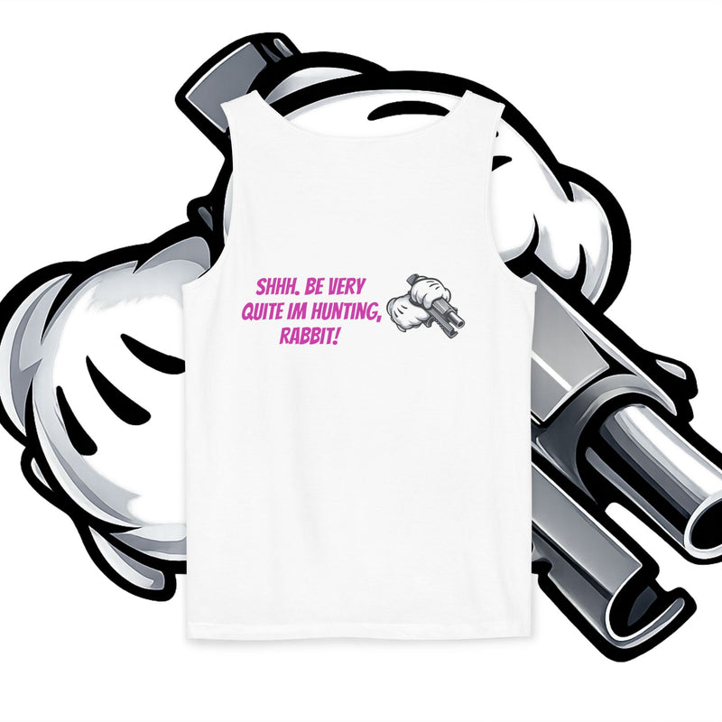 Whimsical Hunting Rabbit Tank Top