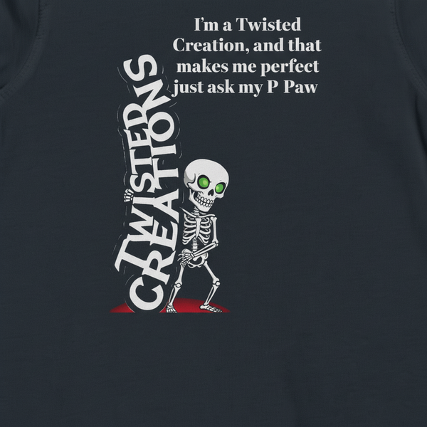 Just ask my P-Paw-Infant Bodysuit Baby Onesie    Dark color