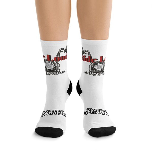 Recycled Poly Socks with Fun Print