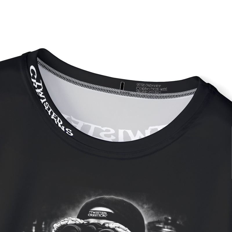 Men's Sports Jersey — 'Look No One, Give a Shit' Skeleton Binoculars Graphic