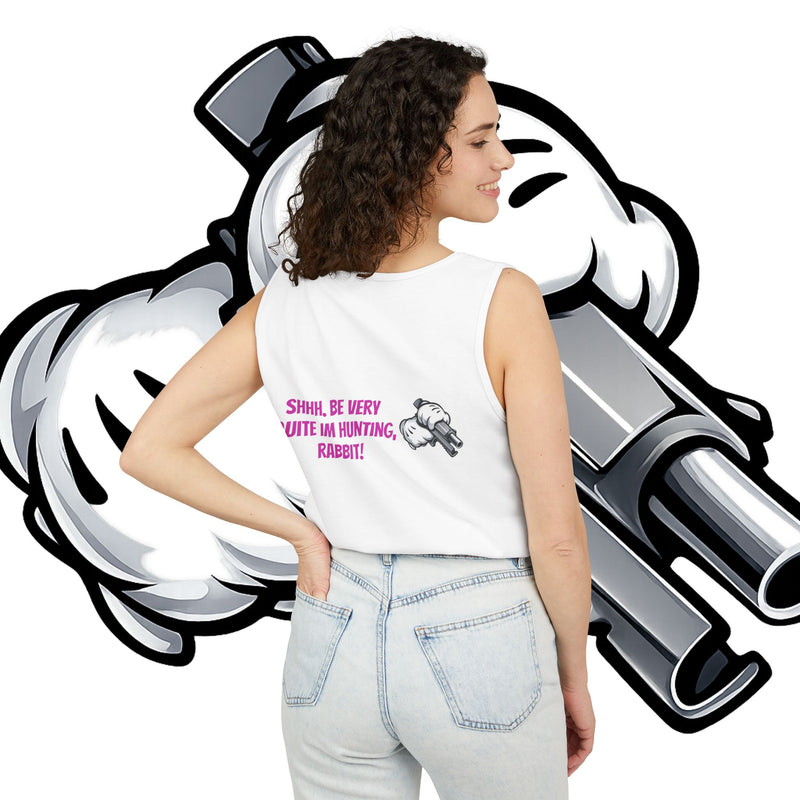 Whimsical Hunting Rabbit Tank Top