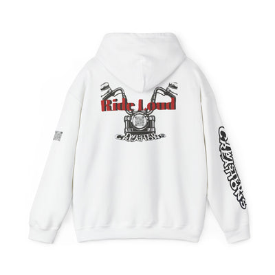Streetwear Hooded Sweatshirt - Ride Loud Design - Biker Style