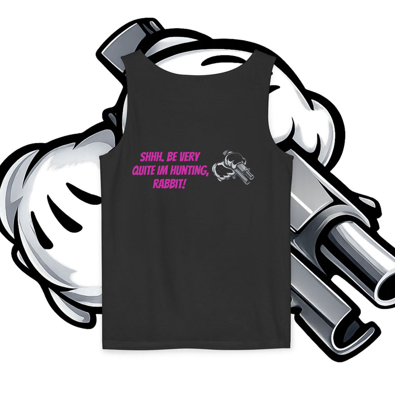 Whimsical Hunting Rabbit Tank Top