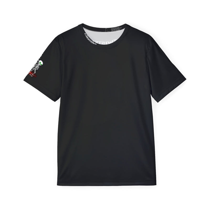 Men's Sports Jersey — 'RIDE LOUD' Harley Rider Graphic with Front Neck Logo & Right Sleeve Frank Accent