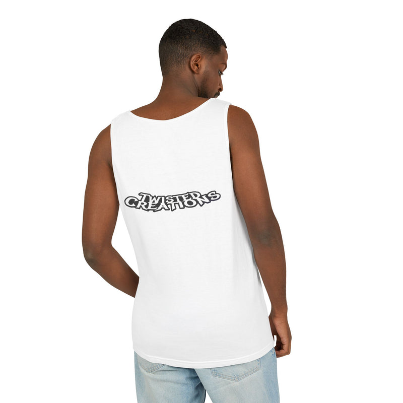 Reel Paper Scissors Tank Top, Fun Summer T-Shirt, Casual Wear, Skeleton Graphic Tee, Gift for Gamers