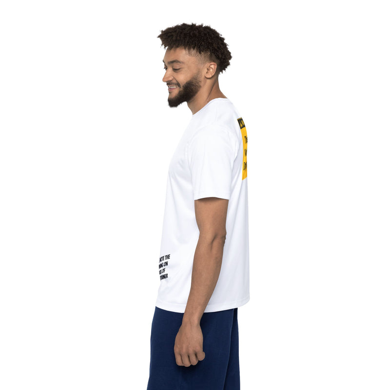 Warning Label Moisture Wicking Tee