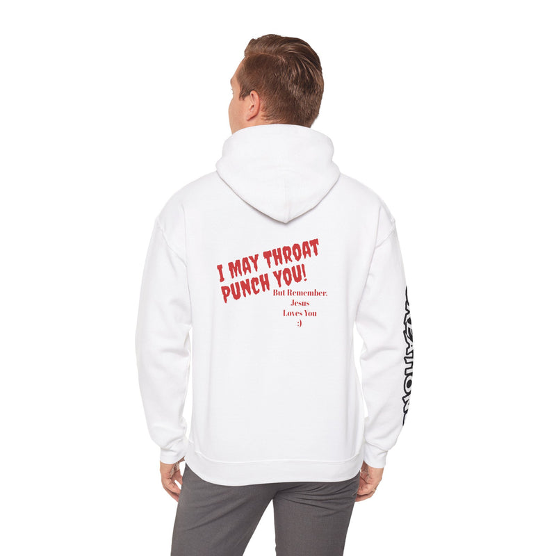 Streetwear Hoodie, Throat Punch, JL- Design by Twisted Creations Unisex