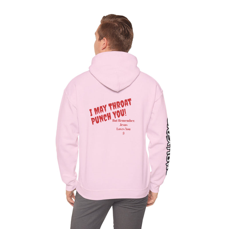 Streetwear Hoodie, Throat Punch, JL- Design by Twisted Creations Unisex