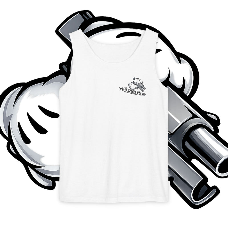 Whimsical Hunting Rabbit Tank Top