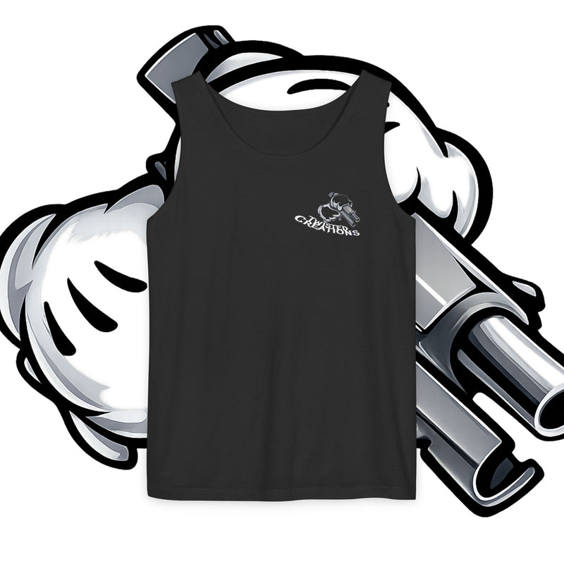 Whimsical Hunting Rabbit Tank Top