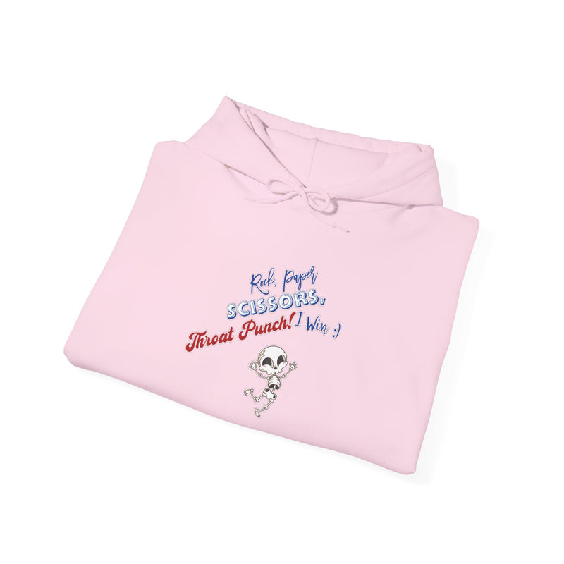 Throat punch- I win-Unisex Heavy Blend™ Hooded Sweatshirt