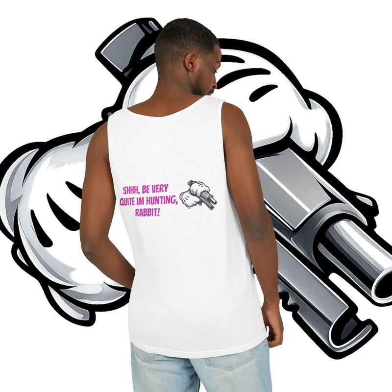 Whimsical Hunting Rabbit Tank Top