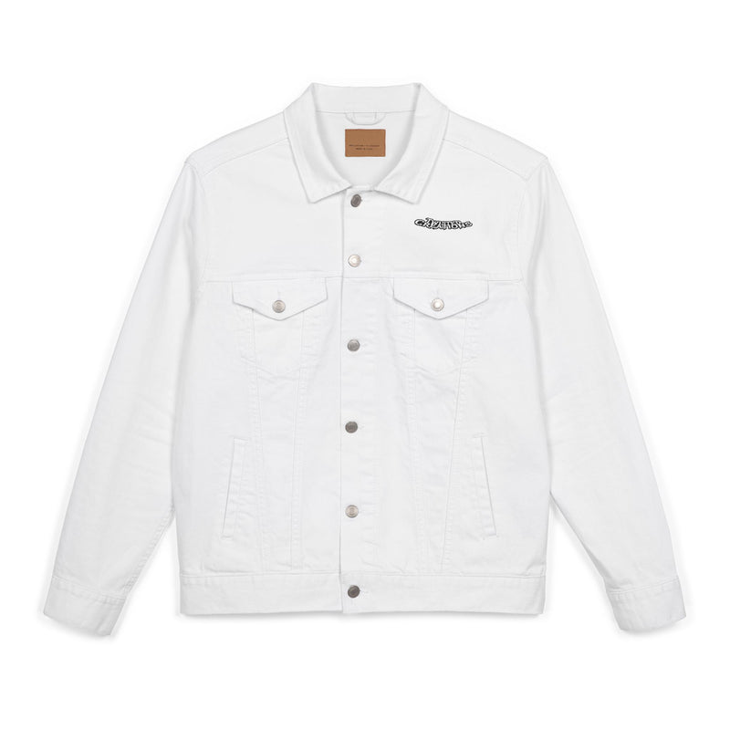 Embroidered Chaos Denim Jacket - Rebellious Style Statement | Twisted Creations