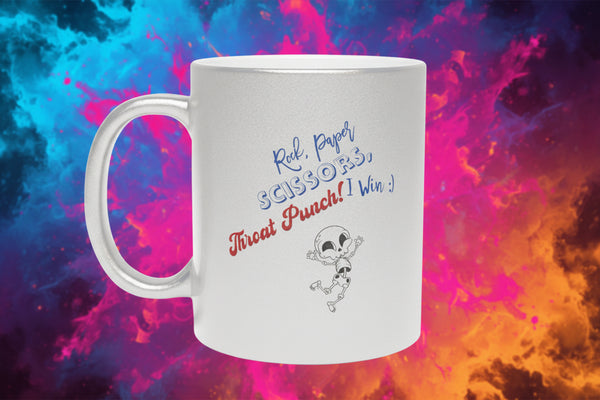  mug with a skeleton design and text on a white background