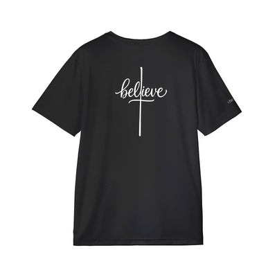 Believe Cross Black Men's Sports Jersey — Twisted Creations Athletic Jersey