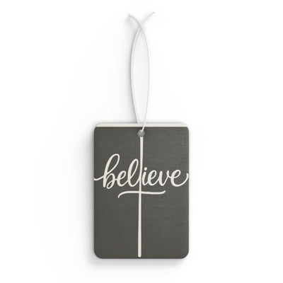 Believe Car Air Freshener — Inspirational Faith-Based Aroma Tag | Twisted Creations