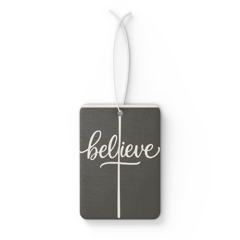 Believe Car Air Freshener — Inspirational Faith-Based Aroma Tag | Twisted Creations