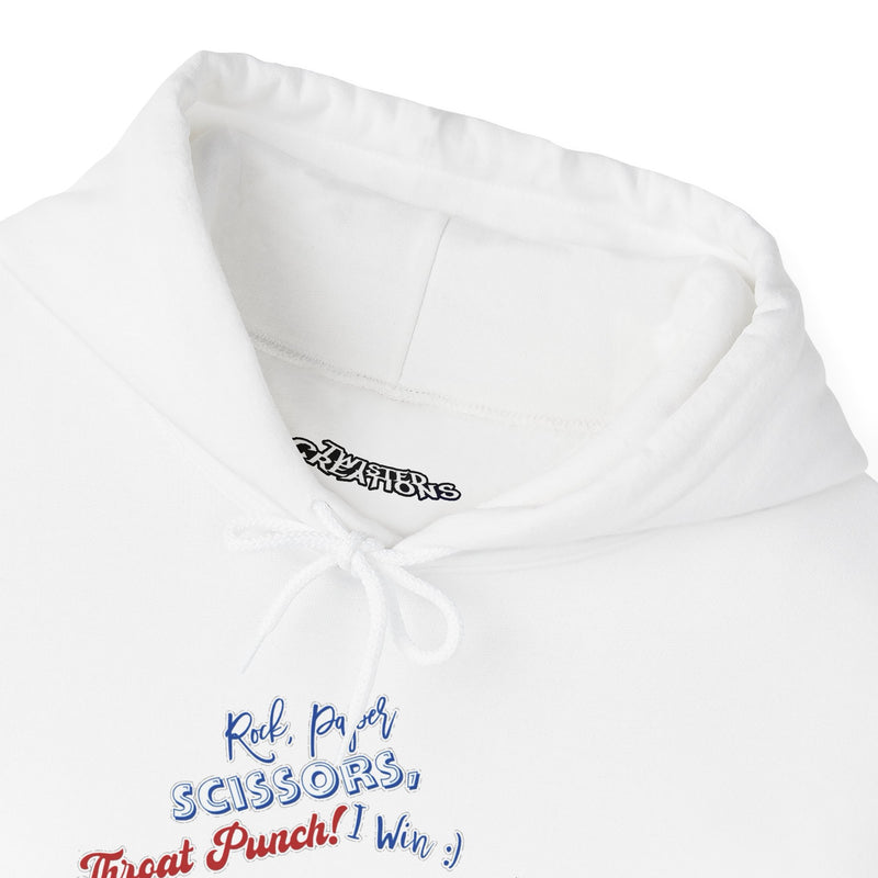 Throat punch- I win-Unisex Heavy Blend™ Hooded Sweatshirt