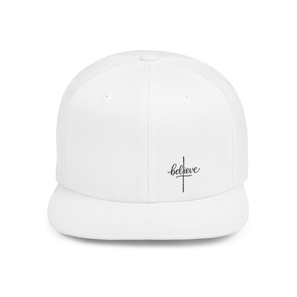 inspirational flat bill snapback hat