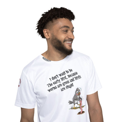 Men's Sports Jersey with Funny 'I Don't Wanna Be an Early Bird' Design