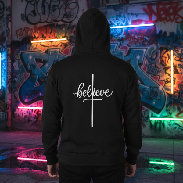 Believe Hoodie - Back View