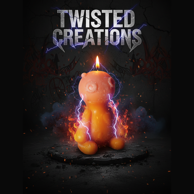 Dark Edgy Twisted Creations Candle Mockup  MYSTICAL CHAOS