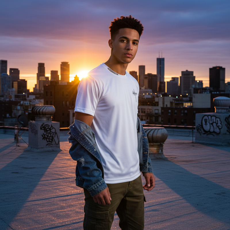 Front View - Rooftop Sunset Streetwear