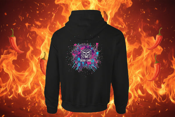 skull graphic hoodie
