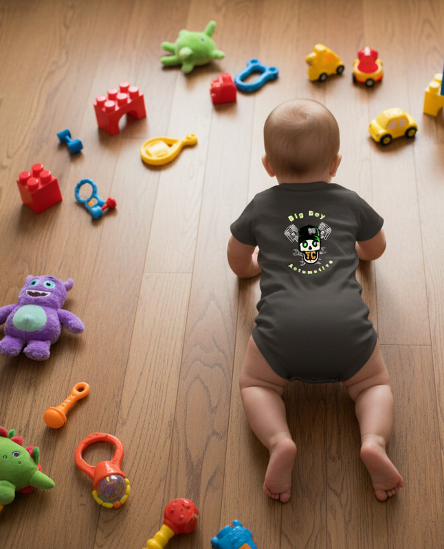 Big Boy Automotive Onesie - Premium Toddler Mechanic Outfit
