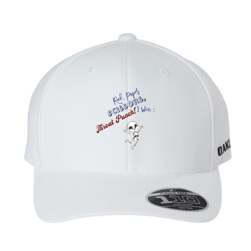 White - FRONT Rock paper scissors-cap