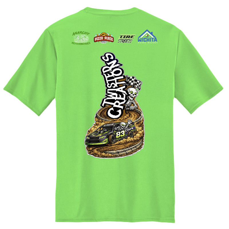 Neon Green - BACK Clark Racxing